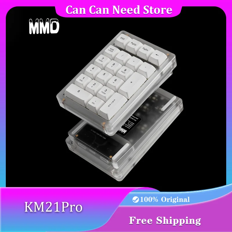 MMD KM21Pro Numeric Keyboard Wried Hot-swap Aluminum Shell with Knob 21Keys Designer Keypad VIa Custom Mechanical Keyboard
MMD KM21Pro Numeric Keyboard Wried Hot-swap Aluminum Shell with Knob 21Keys Designer Keypad VIa Custom Mechanical Keyboard