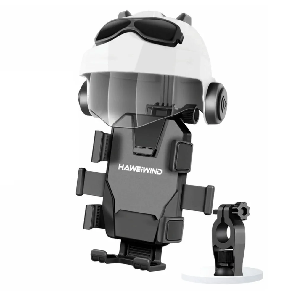 Handlebar Mount Motorcycle Phone Holder 360 Rotating Secure Clip Helmet Design Phone Mount Sunshade Rainproof
Handlebar Mount Motorcycle Phone Holder 360 Rotating Secure Clip Helmet Design Phone Mount Sunshade Rainproof