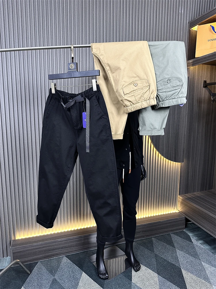Мужские повседневные брюки из чистого хлопка с прямыми штанинами, рабочая одежда с поясом, брюки модного цвета, ODM Cany, хаки, осень-зима
Мужские повседневные брюки из чистого хлопка с прямыми штанинами, рабочая одежда с поясом, брюки модного цвета, ODM Cany, хаки, осень-зима