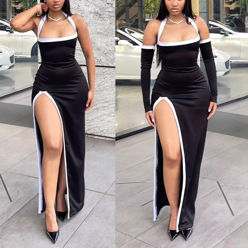 Dress Women Long Dresses Sexy Vestidos Y2k Streetwear Halter Sleeveless Wrap Hip Slim Fit Elegant Splice Party Night Work 2026
Dress Women Long Dresses Sexy Vestidos Y2k Streetwear Halter Sleeveless Wrap Hip Slim Fit Elegant Splice Party Night Work 2026