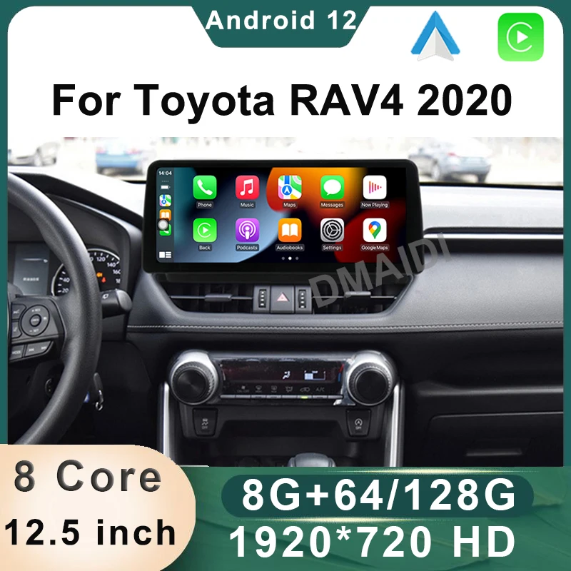 Wireless CarPlay 12.5 inch Android 12 GPS Navigation For Toyota RAV4 2020 Car Radio Multimedia Player Auto Touch Screen
Wireless CarPlay 12.5 inch Android 12 GPS Navigation For Toyota RAV4 2020 Car Radio Multimedia Player Auto Touch Screen