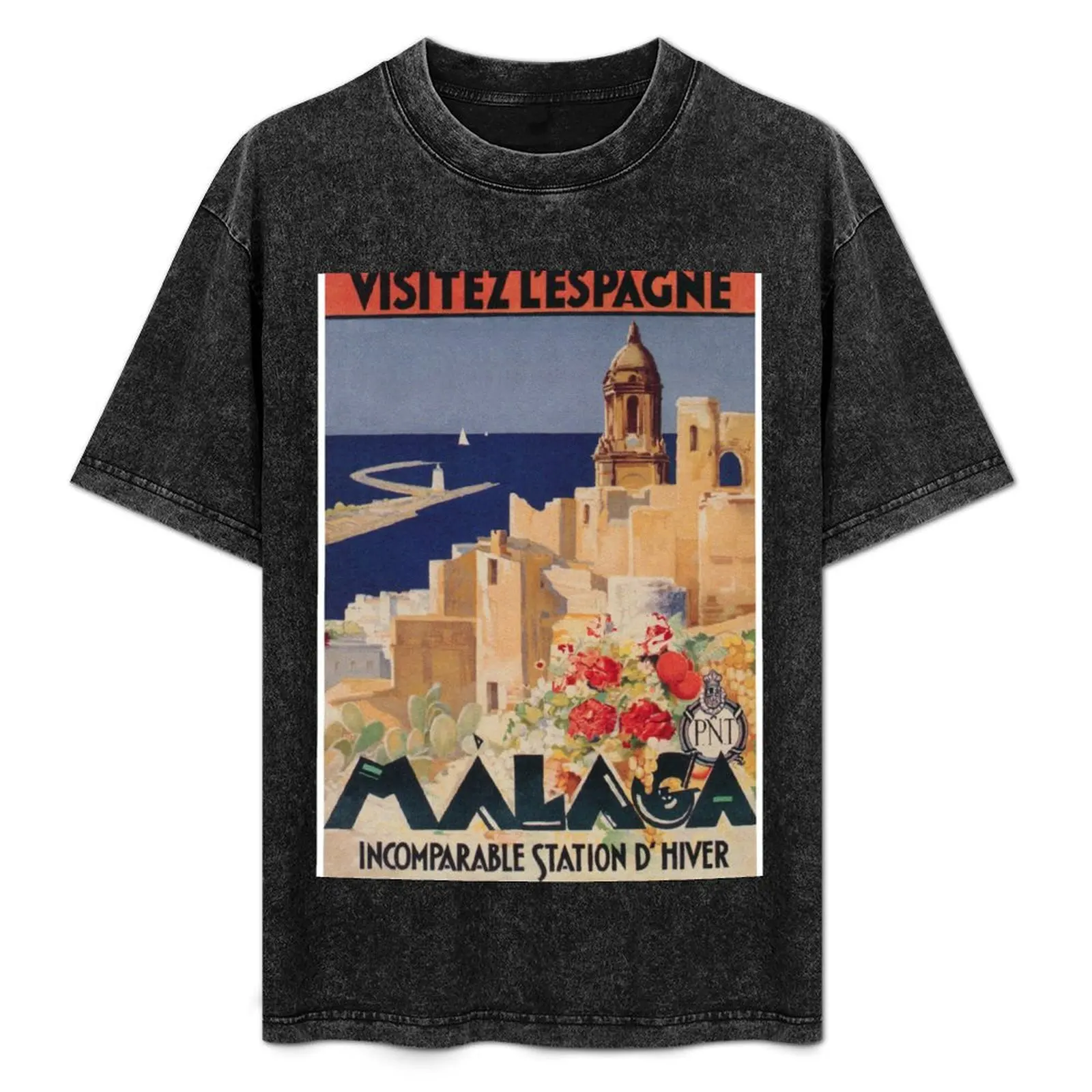 Malaga, Spain Vintage Travel Poster T-Shirt Essential Solid Color T-Shirt
Malaga, Spain Vintage Travel Poster T-Shirt Essential Solid Color T-Shirt