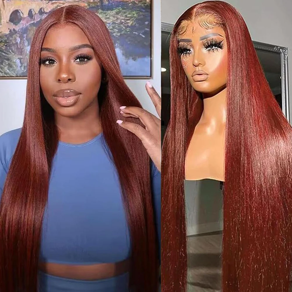 33 # Красновато-коричневые прямые парики из натуральных волос, 100% парик из натуральных волос 13x4 13x6 HD, парики из натуральных волос на кружеве, плотность 180 для женщин
33 # Красновато-коричневые прямые парики из натуральных волос, 100% парик из натуральных волос 13x4 13x6 HD, парики из натуральных волос на кружеве, плотность 180 для женщин