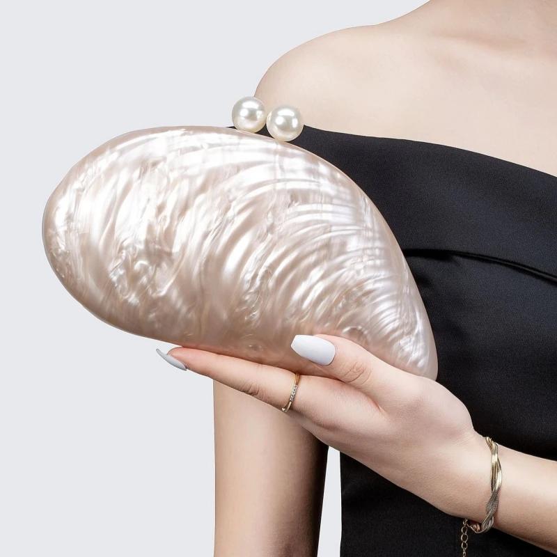 High Quality Acrylic Clutch Bag Fashion Shell Evening Purse Wedding Prom Crossbody Bag Women Luxury Wedding Party Day Dating
High Quality Acrylic Clutch Bag Fashion Shell Evening Purse Wedding Prom Crossbody Bag Women Luxury Wedding Party Day Dating