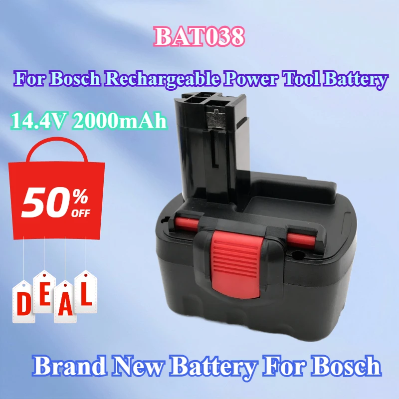 Brand New 14.4V 2000mAh Ni-CD Rechargeable Power Tool Battery For Bosch BAT038 15614 1661 1661K 22614 23614 32614 33614
Brand New 14.4V 2000mAh Ni-CD Rechargeable Power Tool Battery For Bosch BAT038 15614 1661 1661K 22614 23614 32614 33614