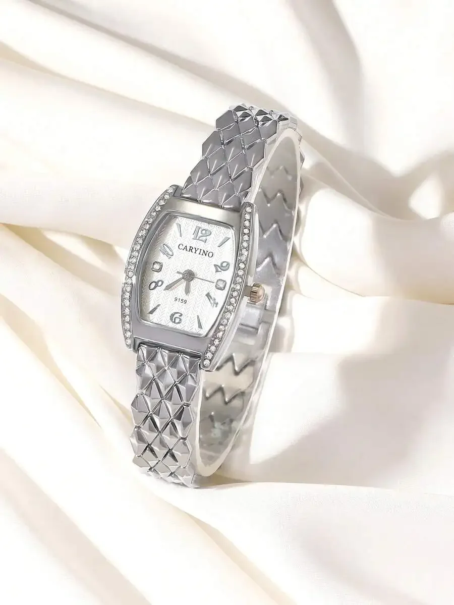 Elegant Stainless Steel Diamond Shape Strap Quartz Watch For Women Daily Wear
Elegant Stainless Steel Diamond Shape Strap Quartz Watch For Women Daily Wear