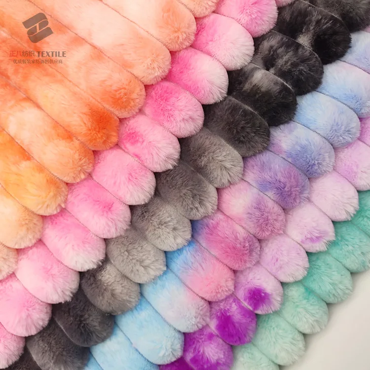 Vertical jacquard strips imitating rabbit 35mm colorful tie-dye printing jacket clothing blanket faux fur fabric for patchwork
Vertical jacquard strips imitating rabbit 35mm colorful tie-dye printing jacket clothing blanket faux fur fabric for patchwork
