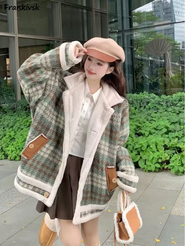 Plaid Parkas Women Vintage All-match Korean Style High Street Long Sleeve Fashion Popular Hipster Temperament Warm Overcoats New
Plaid Parkas Women Vintage All-match Korean Style High Street Long Sleeve Fashion Popular Hipster Temperament Warm Overcoats New