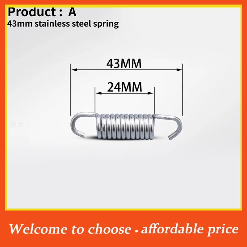 "1pc new 43mm-85mm Stainless Steel Rotatable Motorcycle Exhaust Spring Hooks For Front/Middle Link Pipe Muffler*
"1pc new 43mm-85mm Stainless Steel Rotatable Motorcycle Exhaust Spring Hooks For Front/Middle Link Pipe Muffler*