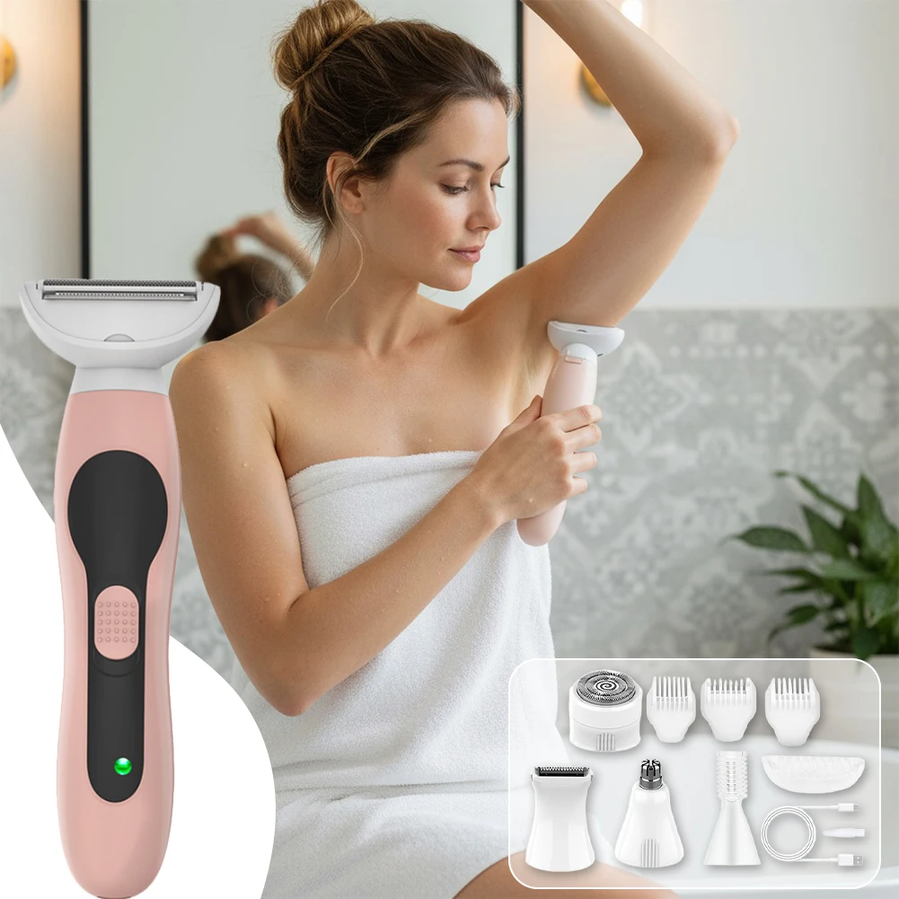 5 In 1 Electric Face Epilator USB Charging Painless Hair Removal Multi-Purpose Portable Shaving Machine for Face Nose Eyebrow
5 In 1 Electric Face Epilator USB Charging Painless Hair Removal Multi-Purpose Portable Shaving Machine for Face Nose Eyebrow
