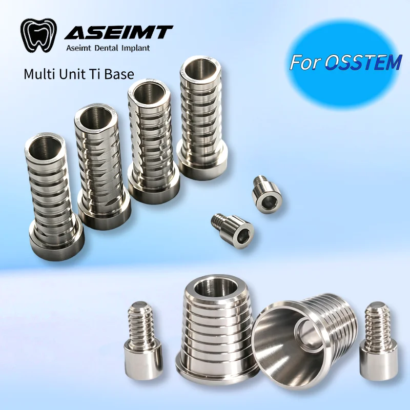 Compatible Osstem Multi-Unit Titanium Base Abutment CAD Grade 5 Ti-Base High Precision Implant Restoration for Dental Clinics &
Compatible Osstem Multi-Unit Titanium Base Abutment CAD Grade 5 Ti-Base High Precision Implant Restoration for Dental Clinics &