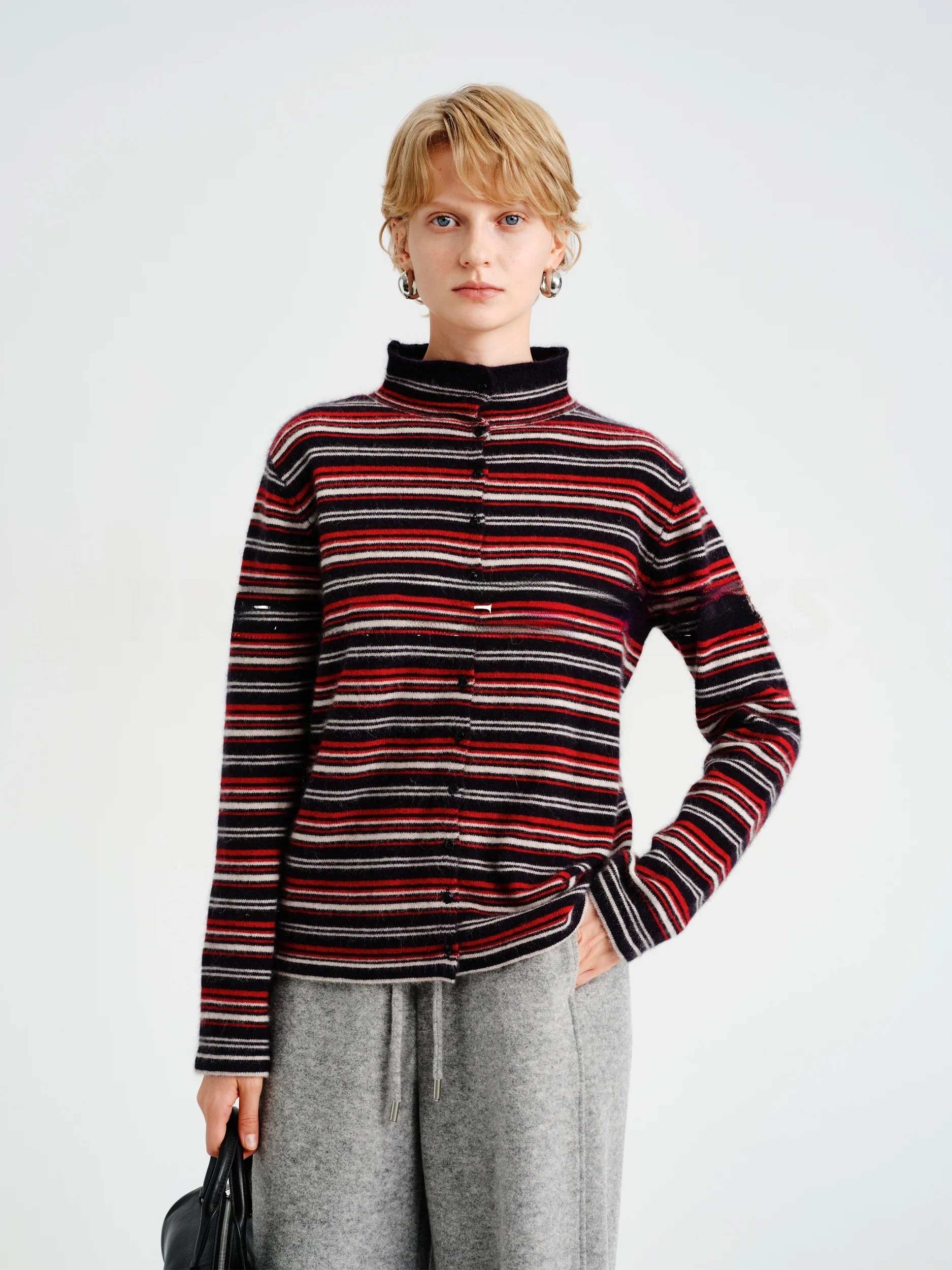 Мягкий уютный вязаный кардиган Preworks в стиле ретро с полосками и цветовыми блоками, с воротником-стойкой, длинными рукавами, женский, модный, для повседневной носки
Мягкий уютный вязаный кардиган Preworks в стиле ретро с полосками и цветовыми блоками, с воротником-стойкой, длинными рукавами, женский, модный, для повседневной носки