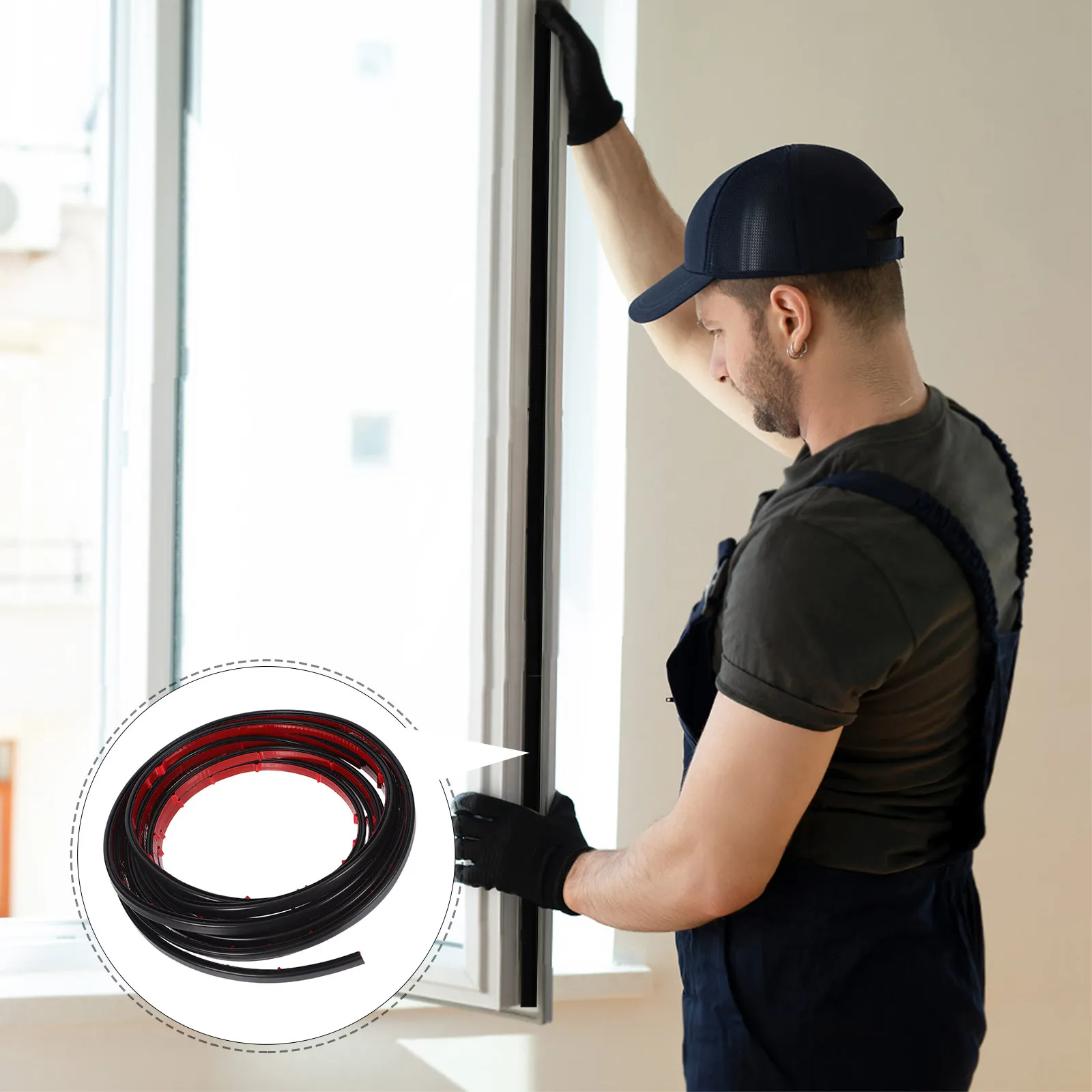 Soft Rubber Self Adhesive Door Seal Strip Quiet Closing Noise Reduction Air Leak Blocker Door Gap Filler for Home Office Sliding
Soft Rubber Self Adhesive Door Seal Strip Quiet Closing Noise Reduction Air Leak Blocker Door Gap Filler for Home Office Sliding