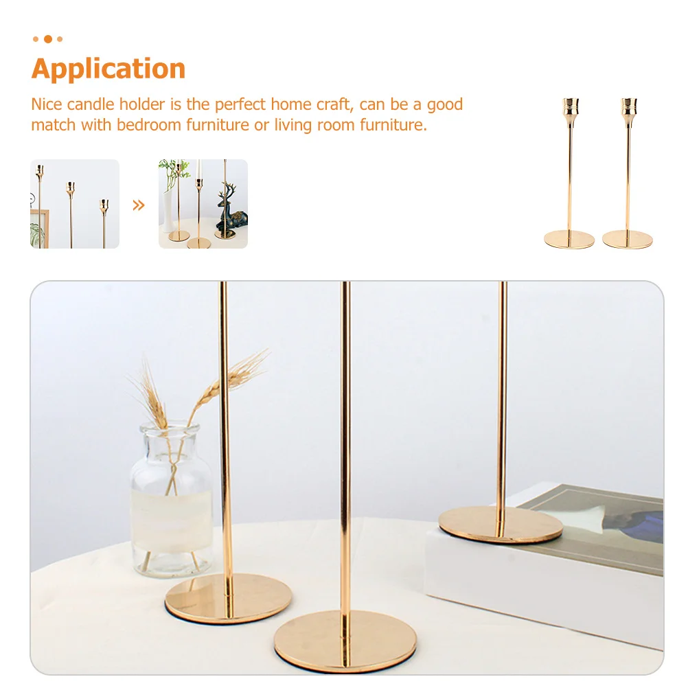 2Pcs Iron Holder Elegant Candlestick Wedding Living Room Decor Pillar Stand Centerpiece Pillar Candles Holders
2Pcs Iron Holder Elegant Candlestick Wedding Living Room Decor Pillar Stand Centerpiece Pillar Candles Holders