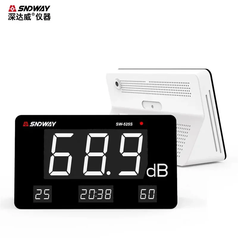 SNDWAY SW-525S Digital Noise Meter High Precision Desktop Decibel Tester Noise Detector 4 IN 1 Household Sound Level Meter
SNDWAY SW-525S Digital Noise Meter High Precision Desktop Decibel Tester Noise Detector 4 IN 1 Household Sound Level Meter