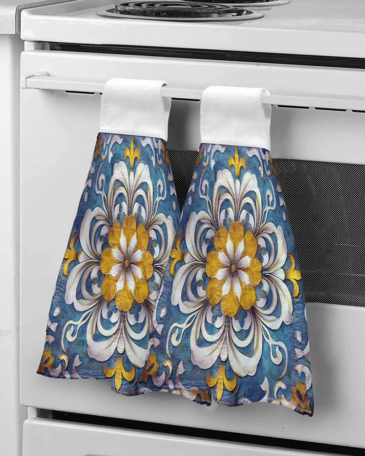 Retro Abstract Flower Pattern Hand Towel Bathroom Supplies Soft Absorbent Towel Kitchen Accessories Cleaning Dishcloths
Retro Abstract Flower Pattern Hand Towel Bathroom Supplies Soft Absorbent Towel Kitchen Accessories Cleaning Dishcloths