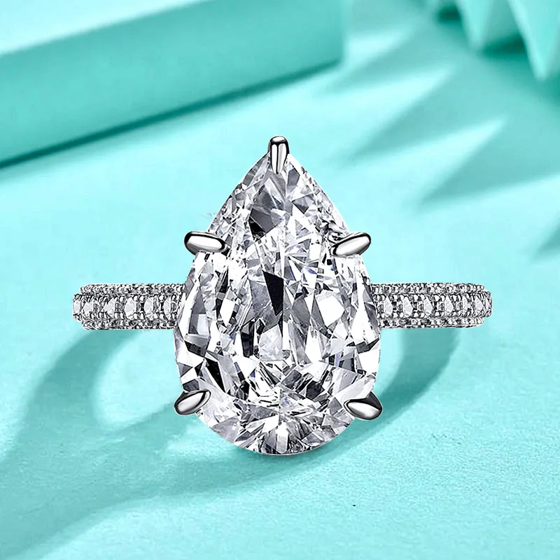 925Pure Silver Drop Cone-Shaped Zircon Women, Exaggerated Personality Five-Prong Ring, Platinu
925Pure Silver Drop Cone-Shaped Zircon Women, Exaggerated Personality Five-Prong Ring, Platinu