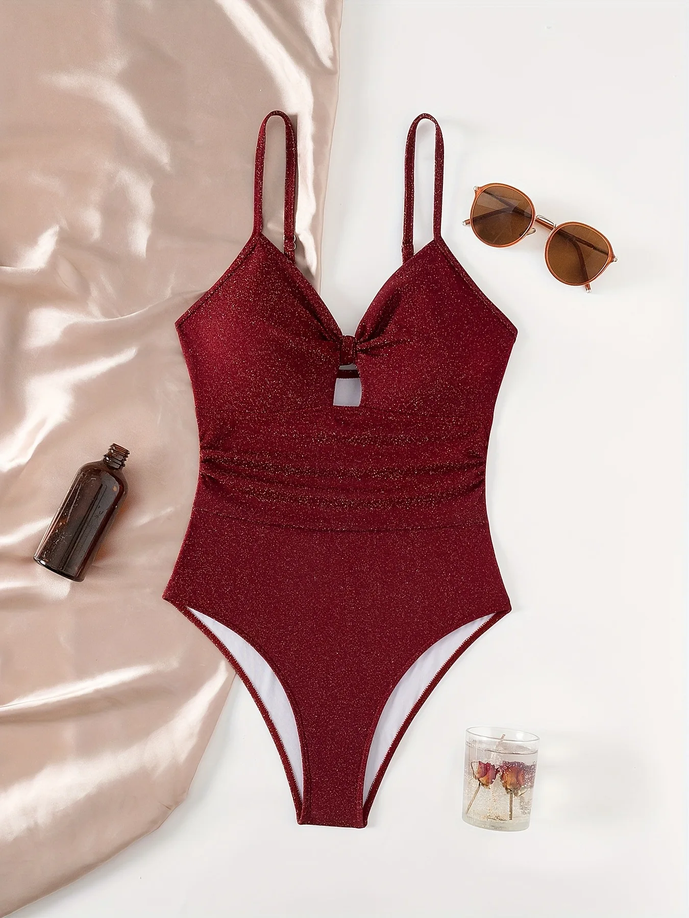 Wine Red High Waist Bathing Suit Ladies Shining One Piece Swimsuit Women 2025 Glitter Swimwear Bikini Padded High Leg Beach Wear
Wine Red High Waist Bathing Suit Ladies Shining One Piece Swimsuit Women 2025 Glitter Swimwear Bikini Padded High Leg Beach Wear
