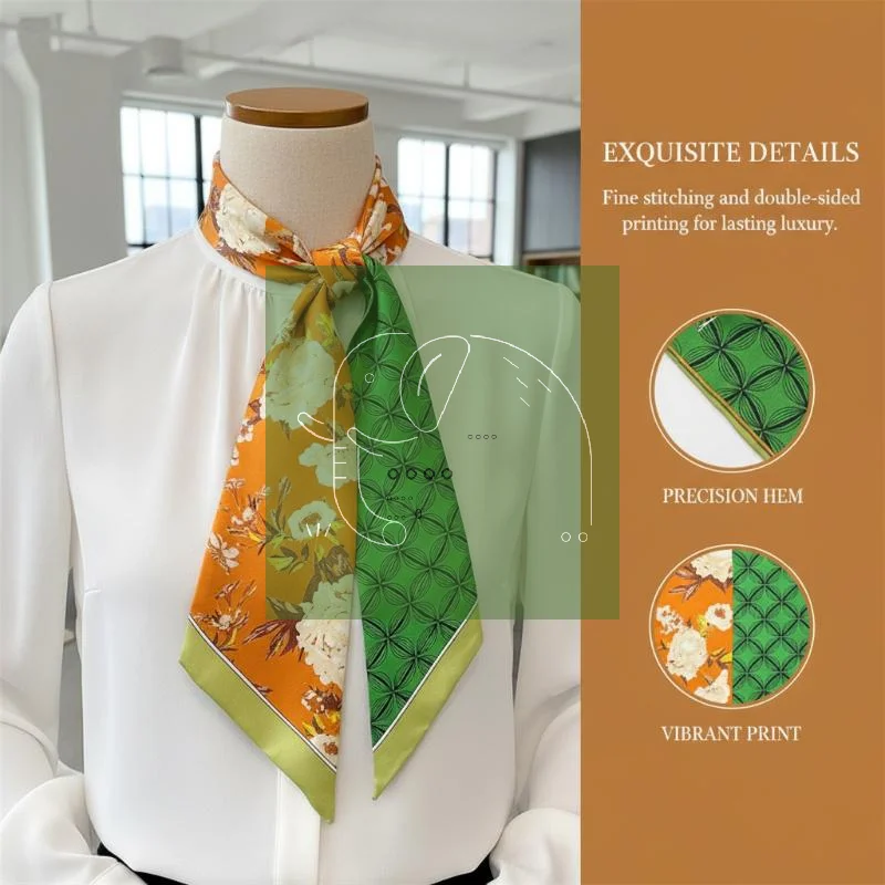 Silk Printed Scarf Shawl Fashion Luxury Long Narrow Silk Scarves Ladies Headband Headscarve Women Accessories 2026
Silk Printed Scarf Shawl Fashion Luxury Long Narrow Silk Scarves Ladies Headband Headscarve Women Accessories 2026