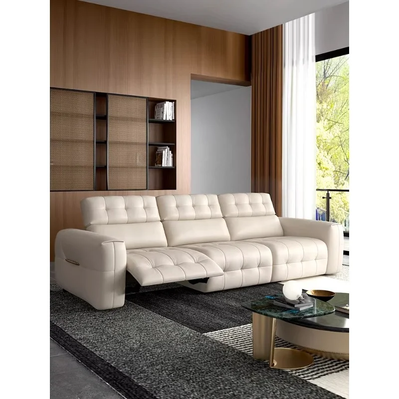 # Genuine Leather Three Seat Sofa Living Room High Quality Italian Minimalist Top-Layer Cowhide
# Genuine Leather Three Seat Sofa Living Room High Quality Italian Minimalist Top-Layer Cowhide