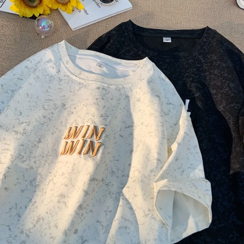 Men's Cotton T-shirt Big Size Letter Print Mens Oversized T Shirts Graphic Vintage 5XL Casual Wear Summer Tee Shirts for Man
Men's Cotton T-shirt Big Size Letter Print Mens Oversized T Shirts Graphic Vintage 5XL Casual Wear Summer Tee Shirts for Man