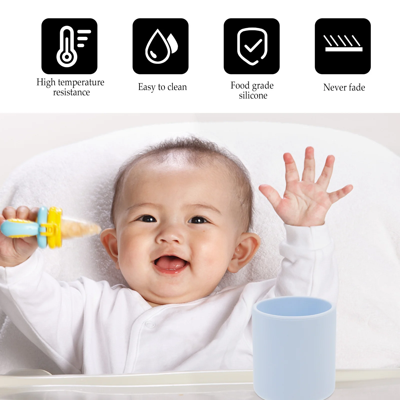 Детская силиконовая тренировочная чашка, 2 шт., прочная и устойчивая к падениям, гладкая текстура, тренировочная чашка для детей с независимой детьми
Детская силиконовая тренировочная чашка, 2 шт., прочная и устойчивая к падениям, гладкая текстура, тренировочная чашка для детей с независимой детьми