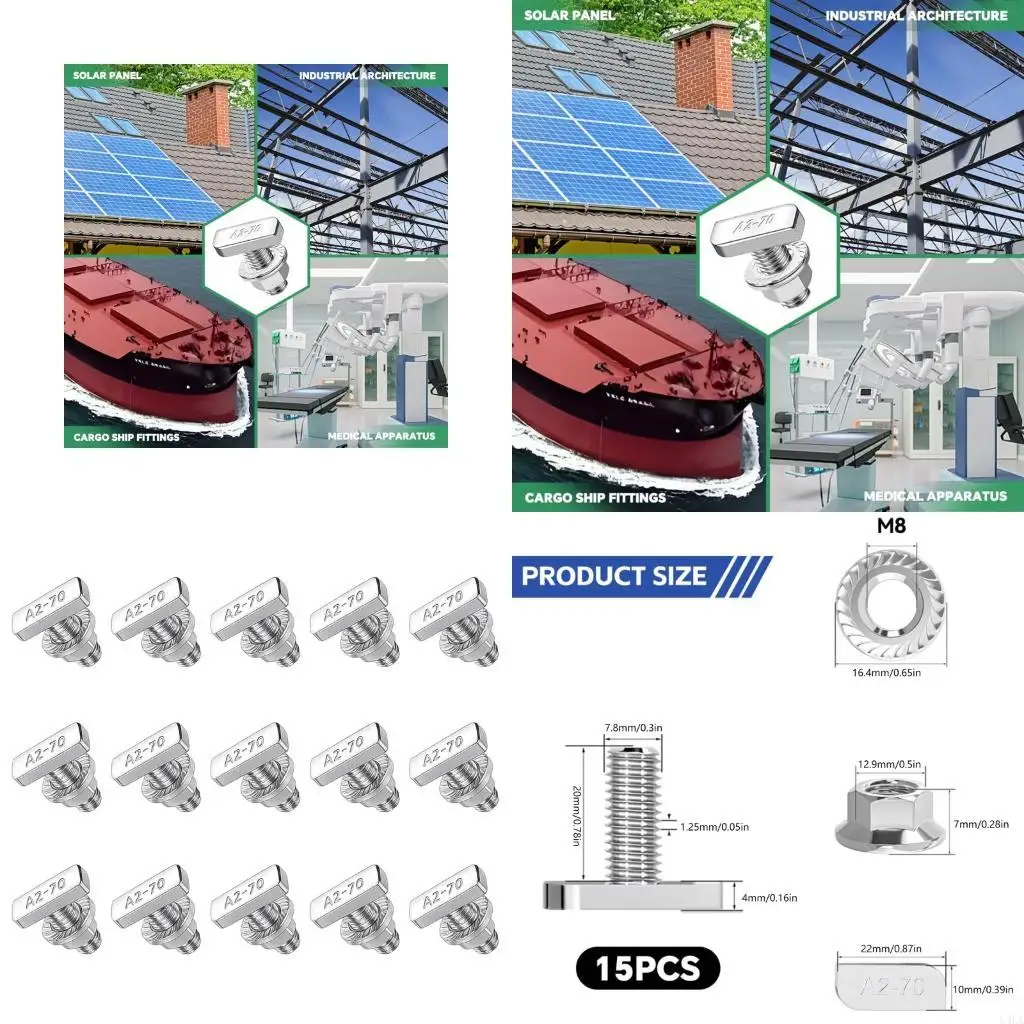 U4LA M8x20 Hammers Screws Metal Bolts Simple Installs for Greenhouse Track Assembly
U4LA M8x20 Hammers Screws Metal Bolts Simple Installs for Greenhouse Track Assembly