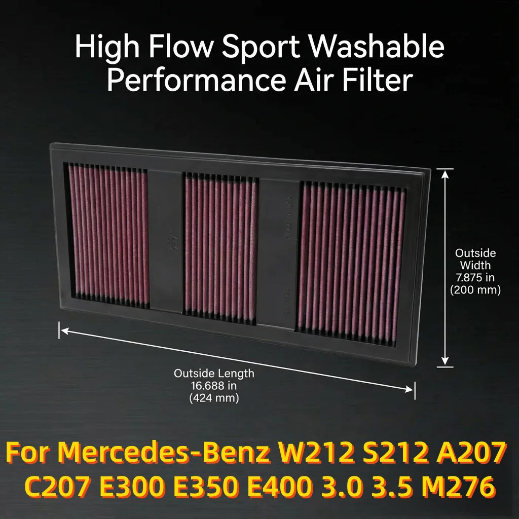 Высокопроизводительный моющийся воздушный фильтр для Mercedes-Benz W212 S212 A207 C207 E300 E350 E400 3.0 3.5 M276, 33-2985 A2760940004
Высокопроизводительный моющийся воздушный фильтр для Mercedes-Benz W212 S212 A207 C207 E300 E350 E400 3.0 3.5 M276, 33-2985 A2760940004