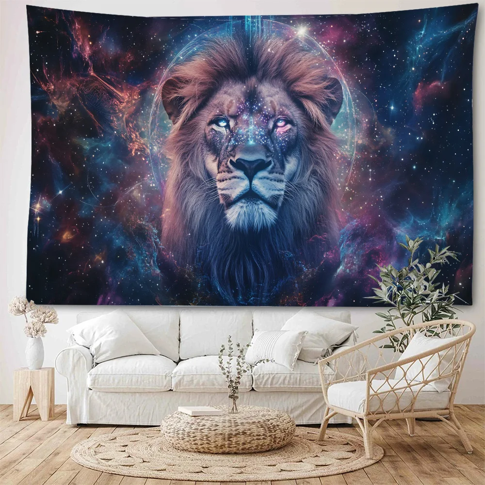 Psychedelic lion avatar, lion constellation background decoration, tapestry, home bedroom, living room background decoration
Psychedelic lion avatar, lion constellation background decoration, tapestry, home bedroom, living room background decoration
