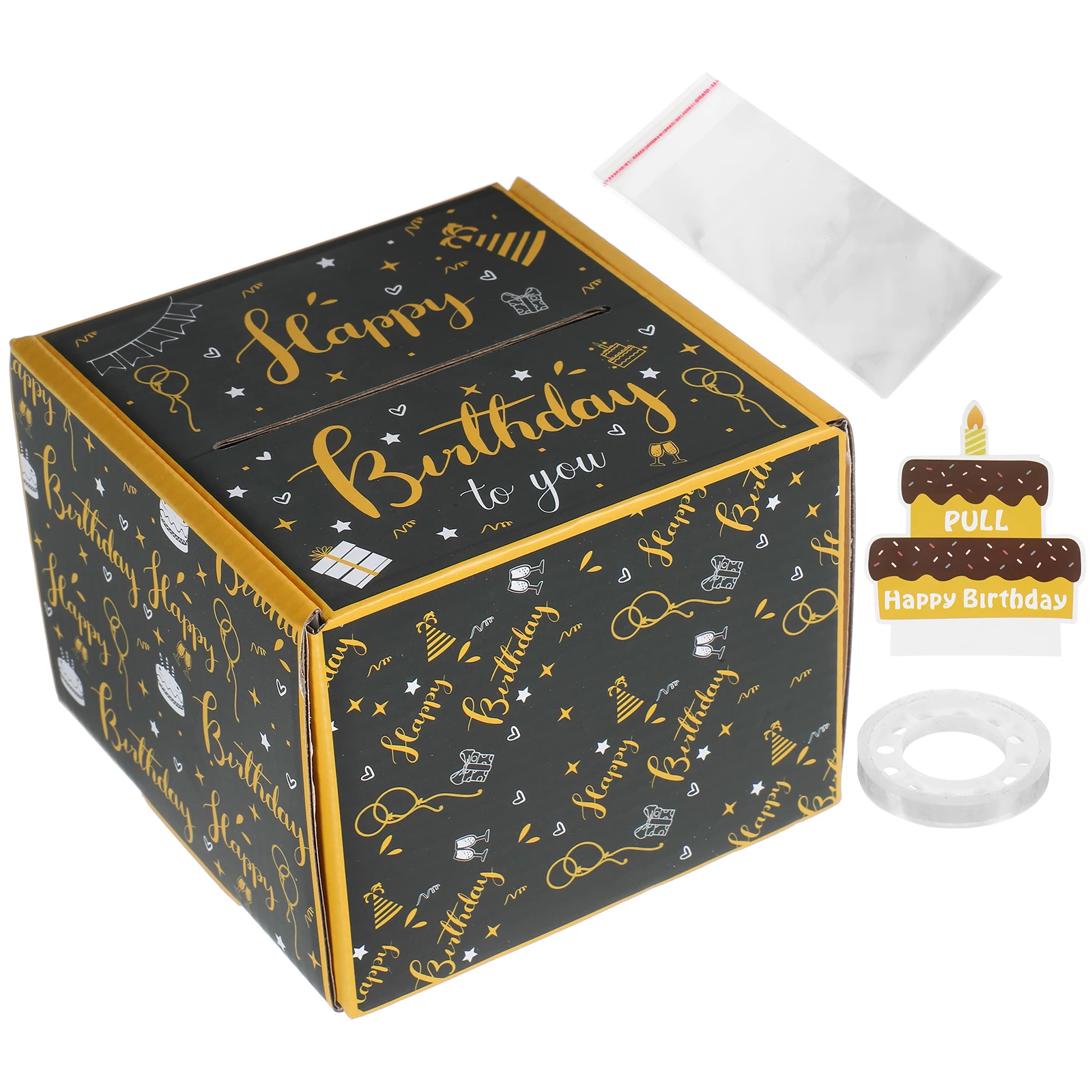 Lottery Gift Box Birthday Props Cake Dispenser Decorative Items Party Cash Boxes Pull Out Black Cash Hidden
Lottery Gift Box Birthday Props Cake Dispenser Decorative Items Party Cash Boxes Pull Out Black Cash Hidden