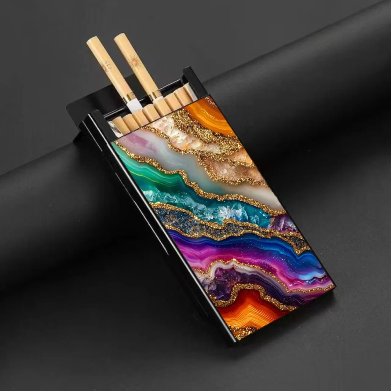 Creative Metal Cigarette Box for 20 Fine Cigarettes Anti-Smashing Anti-Squeezing Gift with Colorful Patterns
Creative Metal Cigarette Box for 20 Fine Cigarettes Anti-Smashing Anti-Squeezing Gift with Colorful Patterns