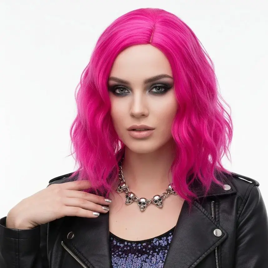 GAKA Woman Pink Wigs Short Curly Heat Resistant Synthetic Hair Green for Black White Women Cosplay Bob Style
GAKA Woman Pink Wigs Short Curly Heat Resistant Synthetic Hair Green for Black White Women Cosplay Bob Style