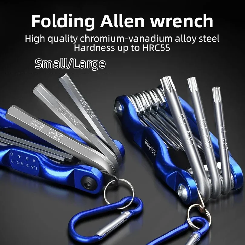 Portable Folding Hex Wrench Allen Set Metal Metric System Torx Hexagonal Spanner Screwdriver Hex Key High Quality Hand Tool
Portable Folding Hex Wrench Allen Set Metal Metric System Torx Hexagonal Spanner Screwdriver Hex Key High Quality Hand Tool