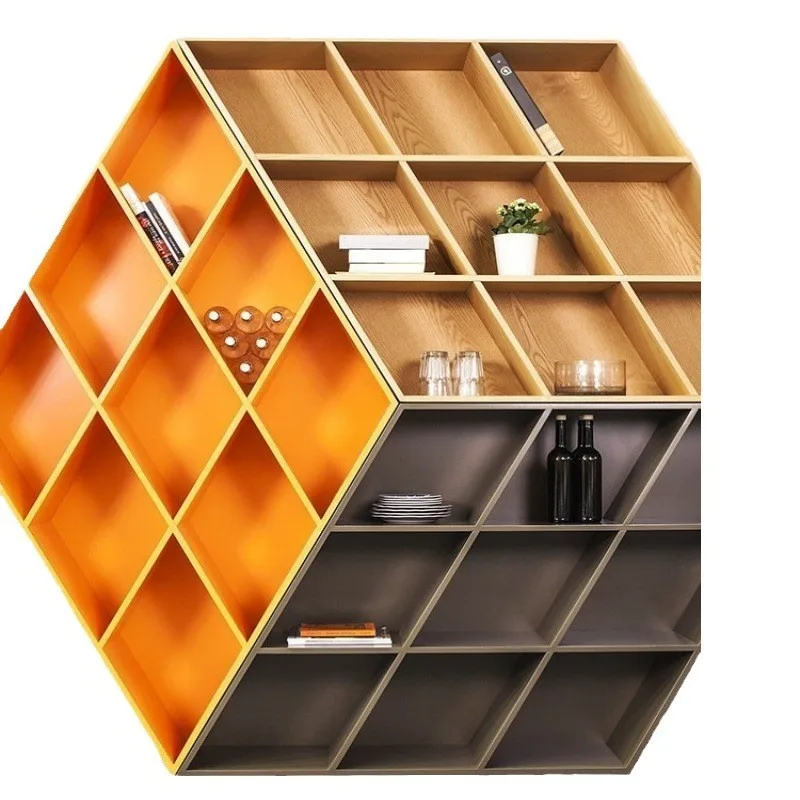 Nordic paint bookshelf personalized art wall-mounted bookcase
Nordic paint bookshelf personalized art wall-mounted bookcase