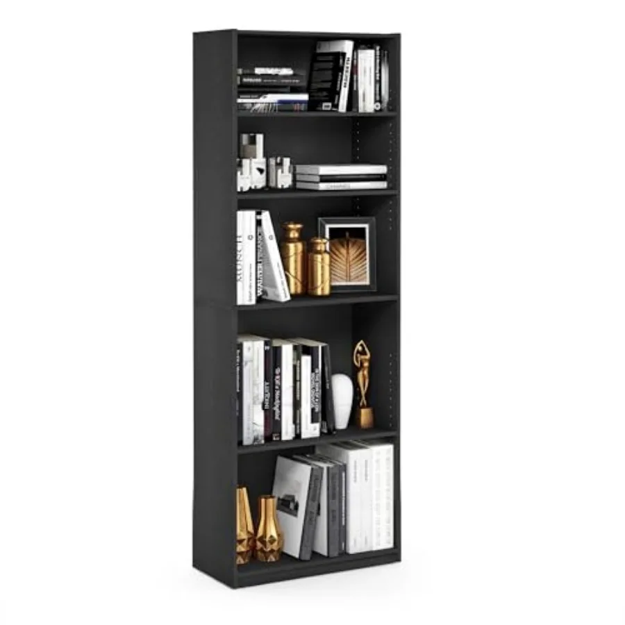 Jaya Book Shelf 5-Tier Bookshelf Bookcase with Adjustable Shelves 9.5 x 24.5 x 71.2 for Organization and Storage for Living Roo
Jaya Book Shelf 5-Tier Bookshelf Bookcase with Adjustable Shelves 9.5 x 24.5 x 71.2 for Organization and Storage for Living Roo