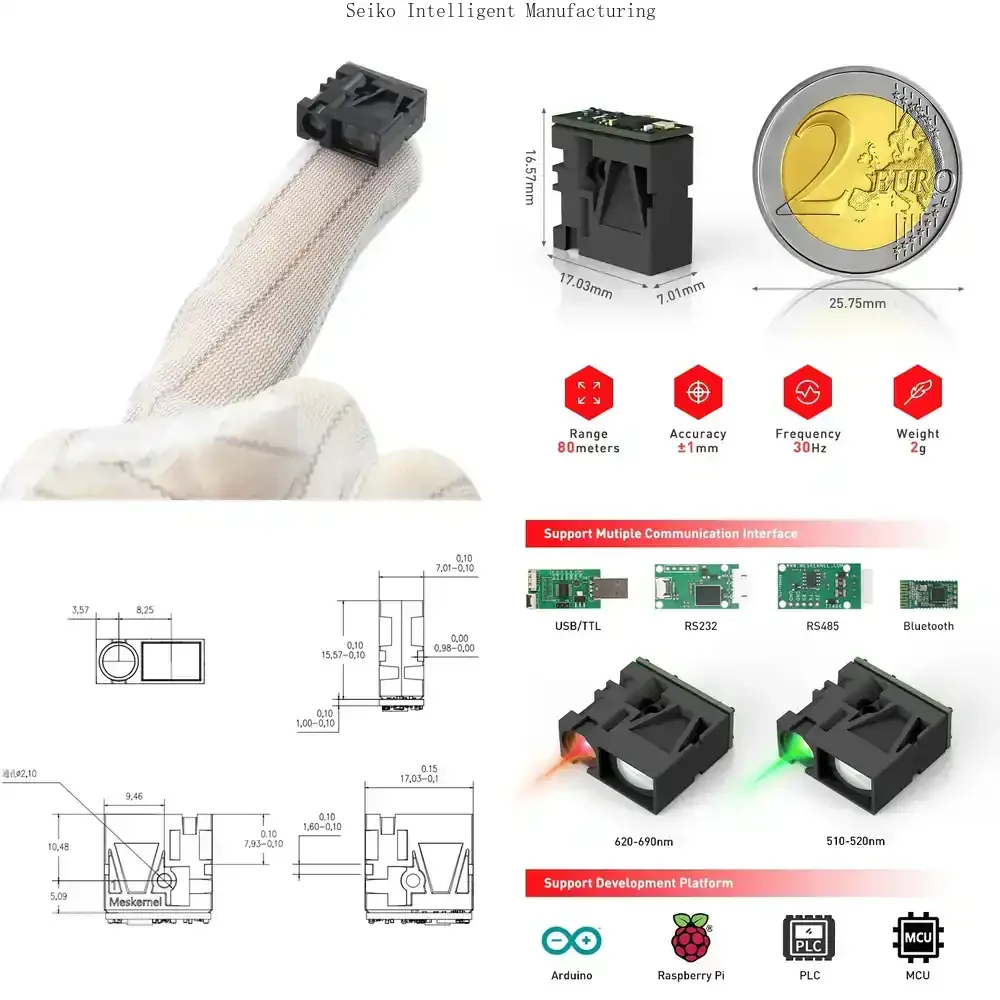 New Generation LDL-S 10m Small Size Single Point Laser Sensor 30Hz 1mm Accuracy Laser Measure Sensor 1mm Laser Distance
New Generation LDL-S 10m Small Size Single Point Laser Sensor 30Hz 1mm Accuracy Laser Measure Sensor 1mm Laser Distance