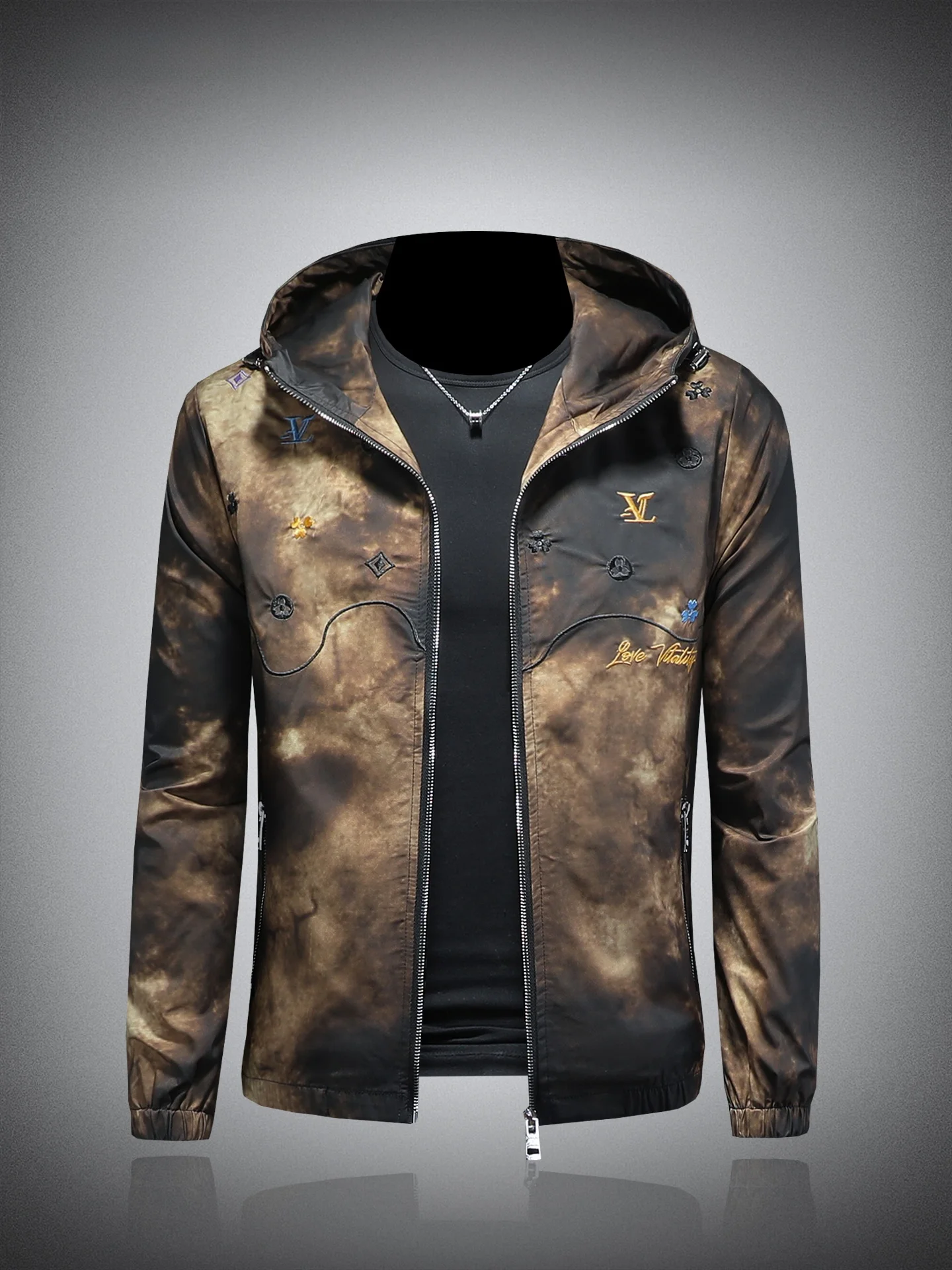 Trendy Casual Hooded Jaet Men's Embroidered Luxury Feel Spring Autumn 2025 New Sle Polyester Fabric Slim Fit Long Sve
Trendy Casual Hooded Jaet Men's Embroidered Luxury Feel Spring Autumn 2025 New Sle Polyester Fabric Slim Fit Long Sve