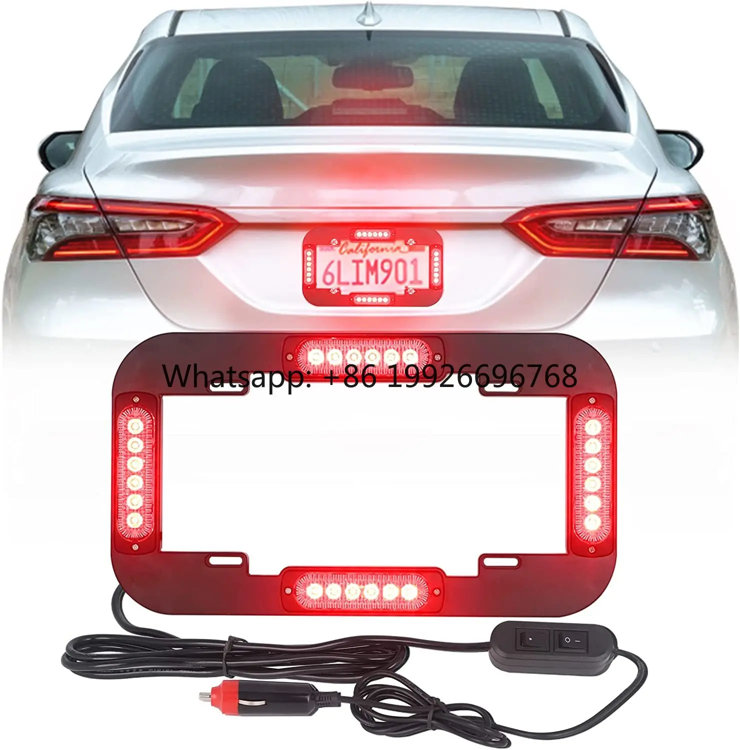 Новая 13,7-дюймовая светодиодная рамка для автомобильного номерного знака с проблесковым маячком и стробоскопом для американских и европейских автомобилей
Новая 13,7-дюймовая светодиодная рамка для автомобильного номерного знака с проблесковым маячком и стробоскопом для американских и европейских автомобилей