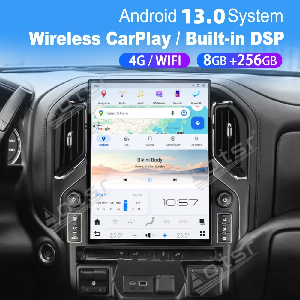15.6 Inch 8 Core Qualcomm Android Car Multimedia Automotive For Chevrolet Silverado GMC 2019~2023 GPS Navi Car Radio Head Unit
15.6 Inch 8 Core Qualcomm Android Car Multimedia Automotive For Chevrolet Silverado GMC 2019~2023 GPS Navi Car Radio Head Unit