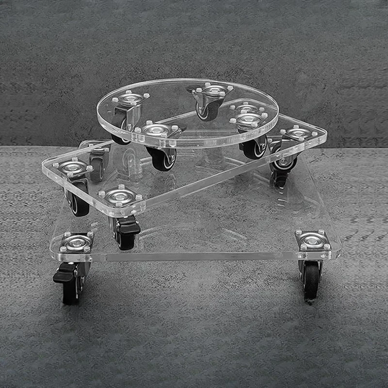 Acrylic transparent flower pot tray universal roller round rectangular strip
Acrylic transparent flower pot tray universal roller round rectangular strip