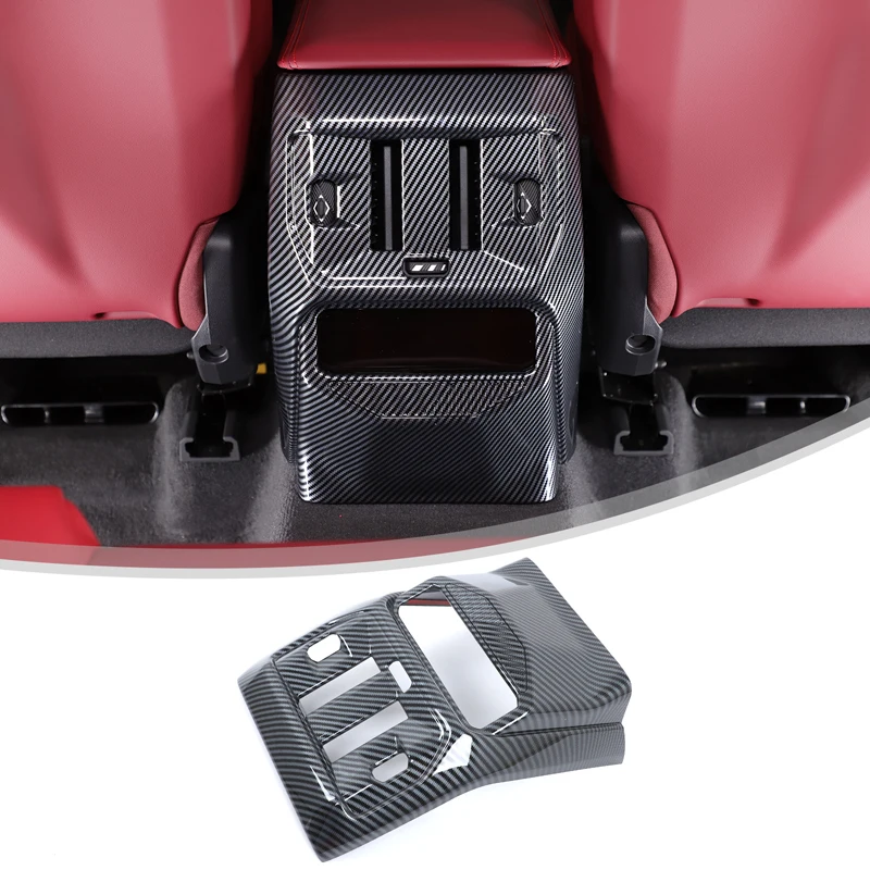 For BMW X3 G45 2025+ Car rear air conditioning vent anti kick cover ABS carbon fiber/black wood grain car interior accessories
For BMW X3 G45 2025+ Car rear air conditioning vent anti kick cover ABS carbon fiber/black wood grain car interior accessories