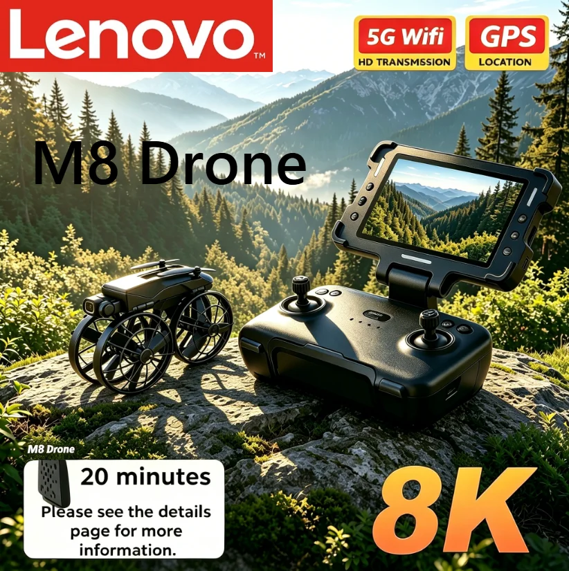 Дрон Lenovo M8 RC складной с 8K экраном, бесщеточным двигателем, профессиональной HD-камерой, Wi-Fi и функцией обхода препятствий, квадрокоптер-игрушка
Дрон Lenovo M8 RC складной с 8K экраном, бесщеточным двигателем, профессиональной HD-камерой, Wi-Fi и функцией обхода препятствий, квадрокоптер-игрушка