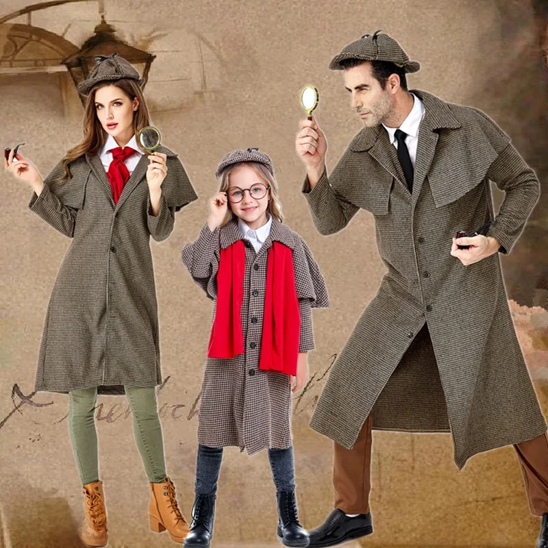 Holmes Одежда для родителей и детей Тысячи идентификаторов Bird Jaet Косплей Аниме Детектив Пара Хэллоуин Детский день Представление Cos...
Holmes Одежда для родителей и детей Тысячи идентификаторов Bird Jaet Косплей Аниме Детектив Пара Хэллоуин Детский день Представление Cos...