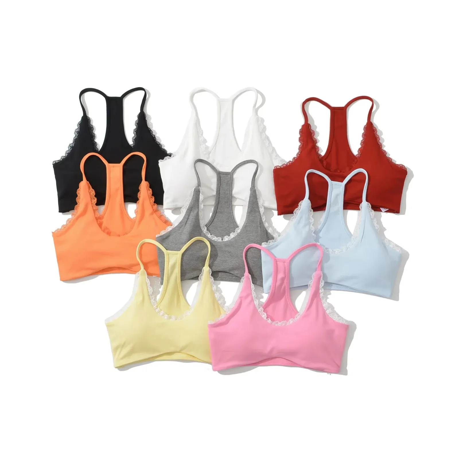 Women's Tie Back Padded High Cut Bralette Bikini Swimsuit Sporty Summer Candy Color Crochet Bikini
Women's Tie Back Padded High Cut Bralette Bikini Swimsuit Sporty Summer Candy Color Crochet Bikini