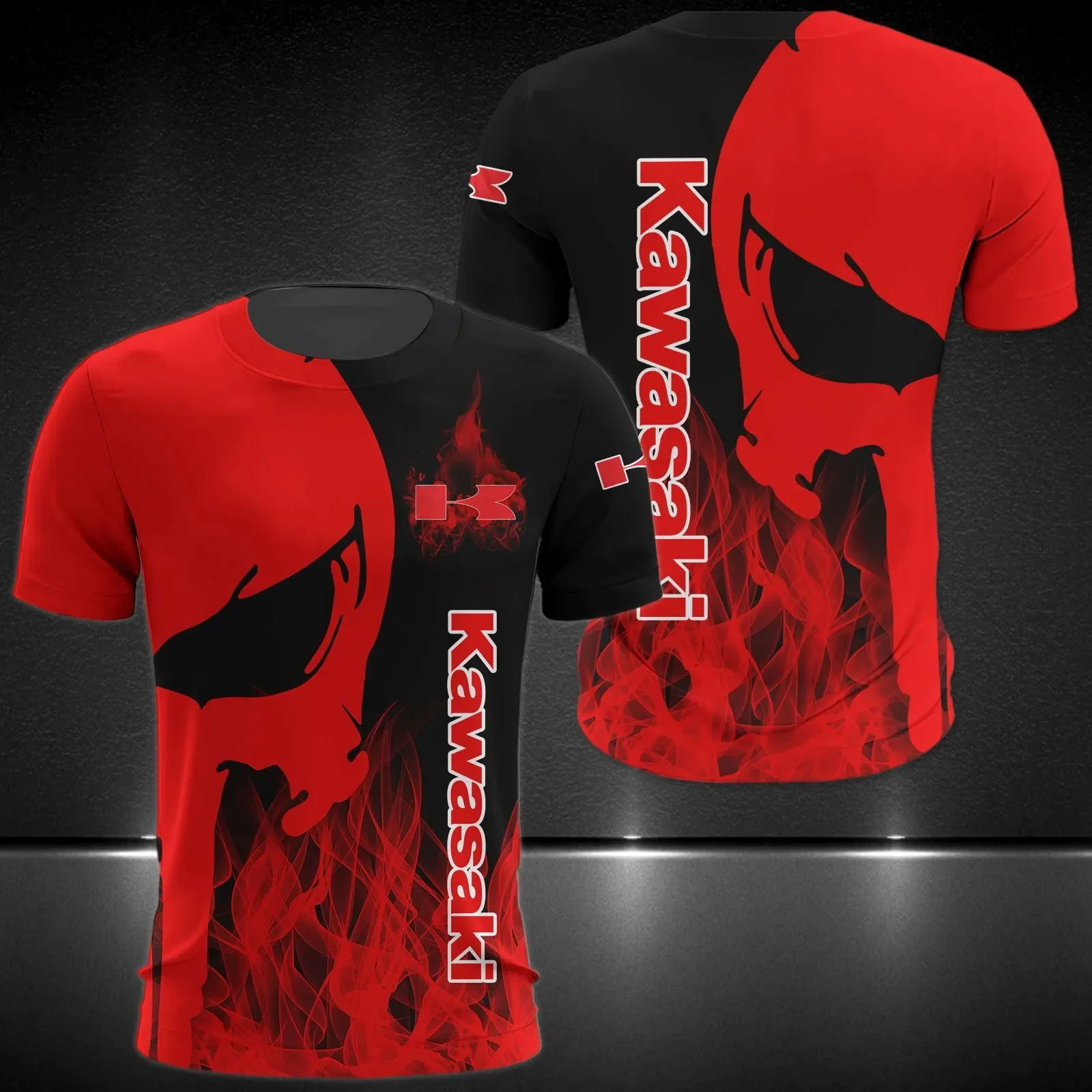 Summer new Kawasaki motorcycle 3D printed men's personalized motorcycle racing suit street sports top
Summer new Kawasaki motorcycle 3D printed men's personalized motorcycle racing suit street sports top