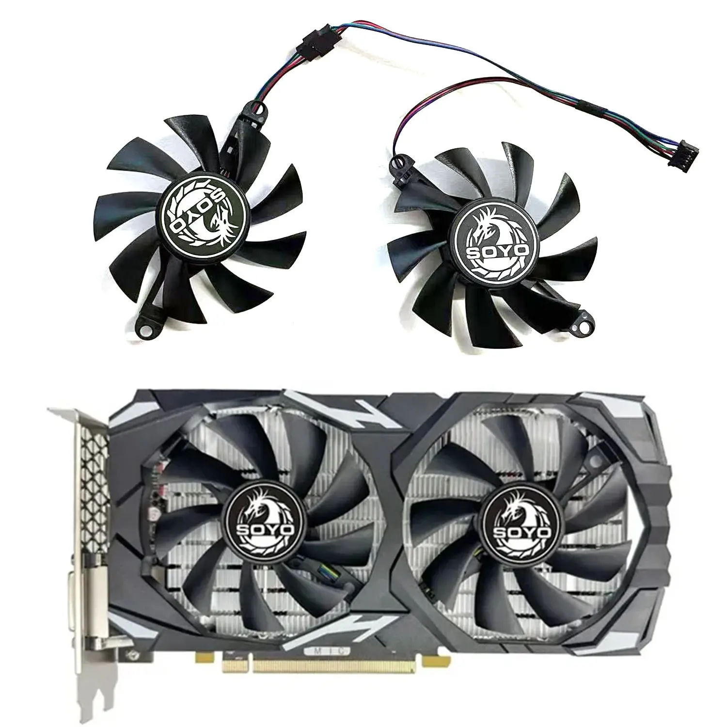 Новый охлаждающий вентилятор 75 мм 85 мм 4PIN для SOYO RX580 Вентилятор графического процессора для SOYO Radeon RX580 8G Вентиляторы видеокарты
Новый охлаждающий вентилятор 75 мм 85 мм 4PIN для SOYO RX580 Вентилятор графического процессора для SOYO Radeon RX580 8G Вентиляторы видеокарты