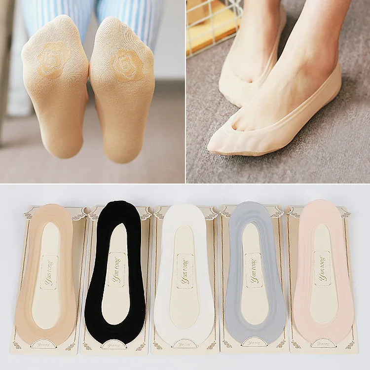 New Shallow Ice Silk Boat Socks Women Invisible Socks Silicone Non-slip Cotton Bottom Socks Summer Non-trace Boat Socks
New Shallow Ice Silk Boat Socks Women Invisible Socks Silicone Non-slip Cotton Bottom Socks Summer Non-trace Boat Socks