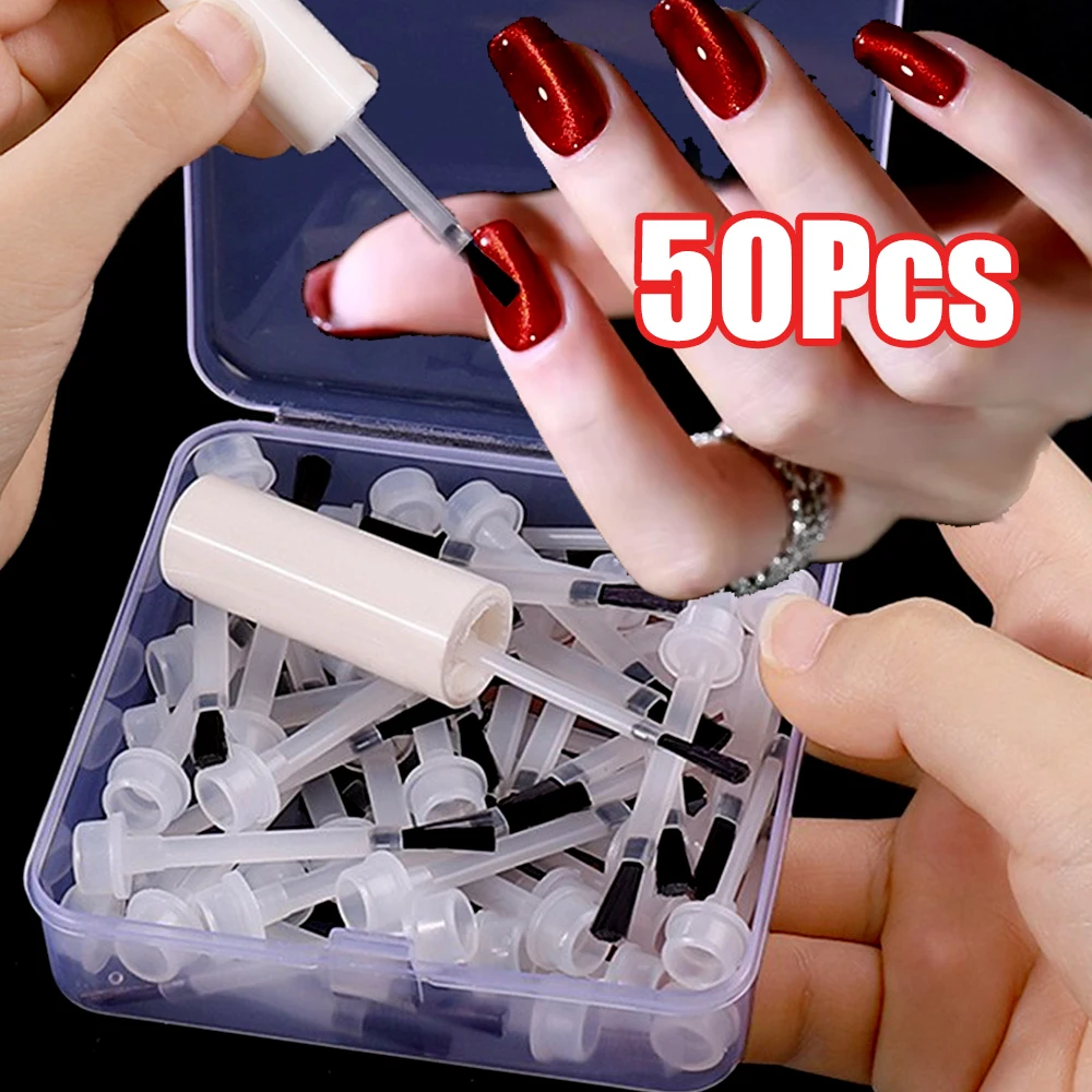 50Pcs/boxed Disposable Nail ArtPolish Brushes With 1Pc Handle Replacement Flat Brush For Liquid Applicator&Gel Polish Nail Tool
50Pcs/boxed Disposable Nail ArtPolish Brushes With 1Pc Handle Replacement Flat Brush For Liquid Applicator&Gel Polish Nail Tool