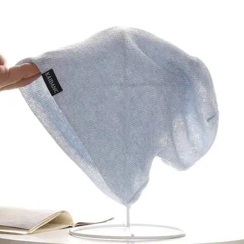 Summer Thin Breathable Pullover Hat For Women, Fashionable Baotou Hat, Super Big Head Circumference Pile Hat For Men