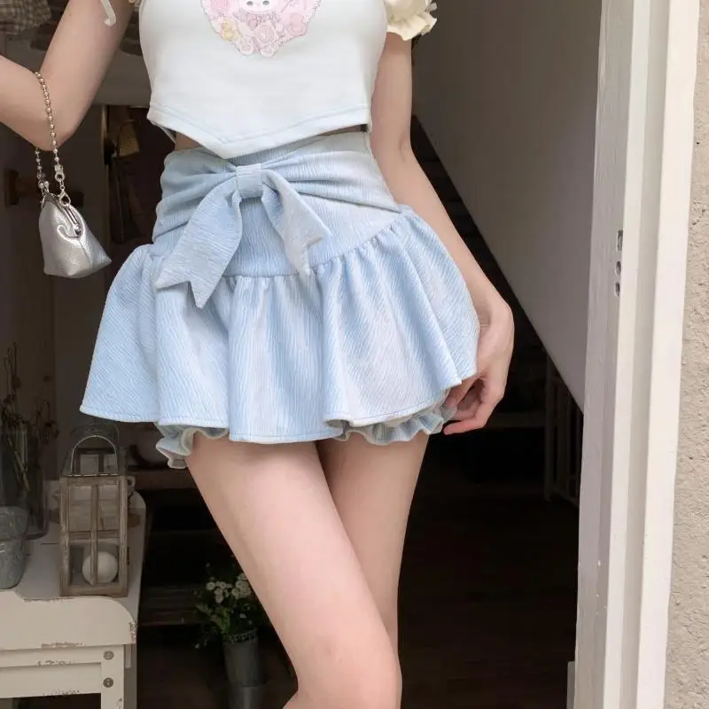 Japanese Bow High Waist Short Skirt and Pants for Women Slim and Pleated Half Body
Japanese Bow High Waist Short Skirt and Pants for Women Slim and Pleated Half Body